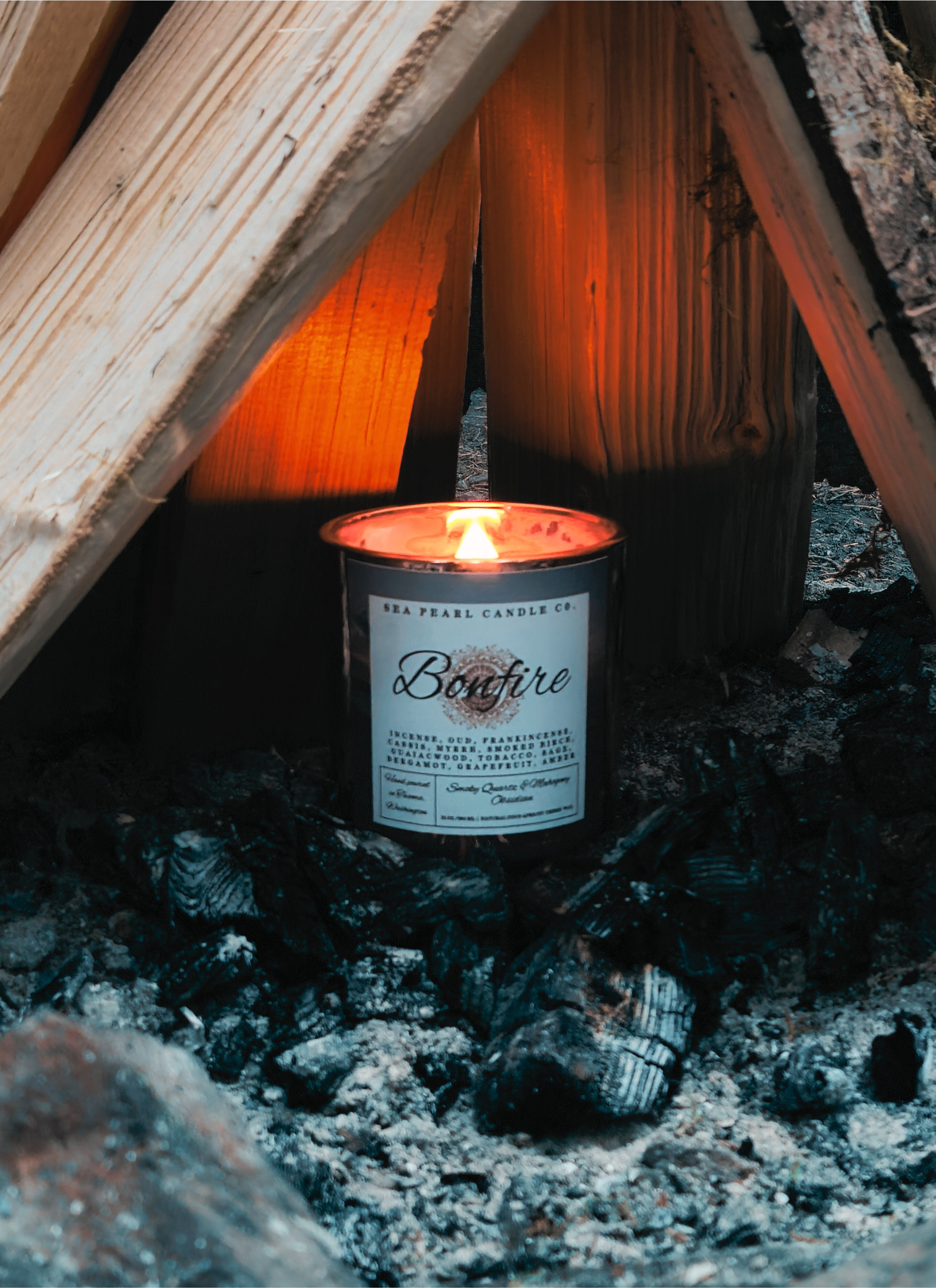 Campfire on the Beach - 10oz Candle | Alli Cat Creative Co